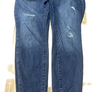 Lane Bryant Distressed Blue Jeans size 16 flex magic waistband